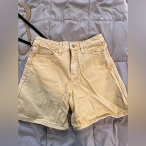 Wild fable high waisted yellow Bermuda shorts